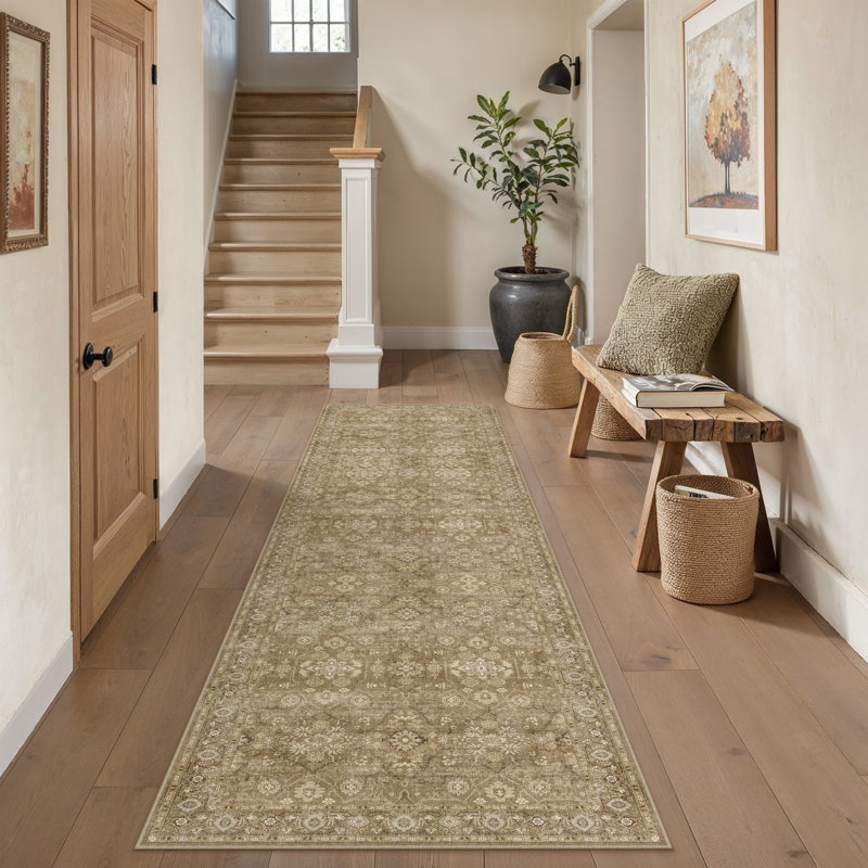 Tapis tissé vintage Havenly, Tapis de couloir 2 pi x 8 pi