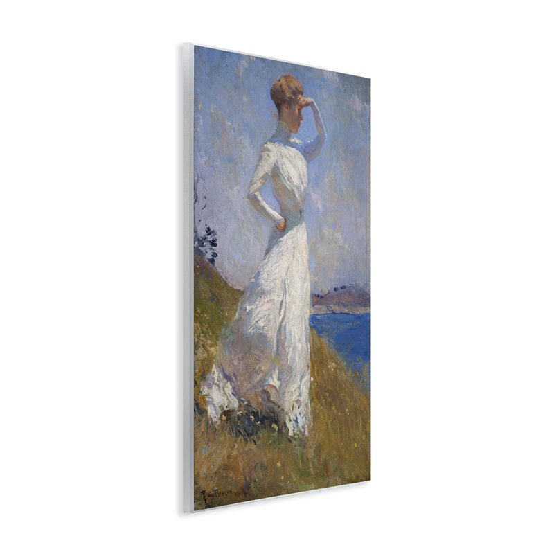 Art mural classique femme au soleil par one1000paintings, H 19 po x l 13 po