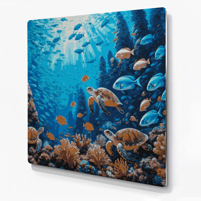 Art mural gris nautique thème des Caraïbes