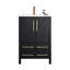 Meuble-lavabo simple 24 po noir