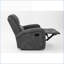 Fauteuils inclinables, fauteuil inclinable manuel moderne à accoudoirs carrés | Fumée | Cuir PU