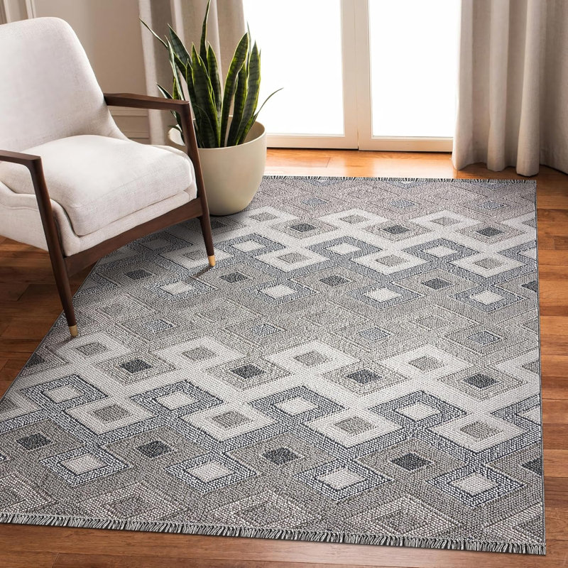 Stylish Area Rugs Medium Pile Bedroom Rug Non Slip Floor Mat Indoor Hallway Carpet Pads 9962, Rectangle 120 x 180 cm 