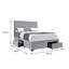 Lit plateforme tapissier avec rangement Sandip-286220048-286220140