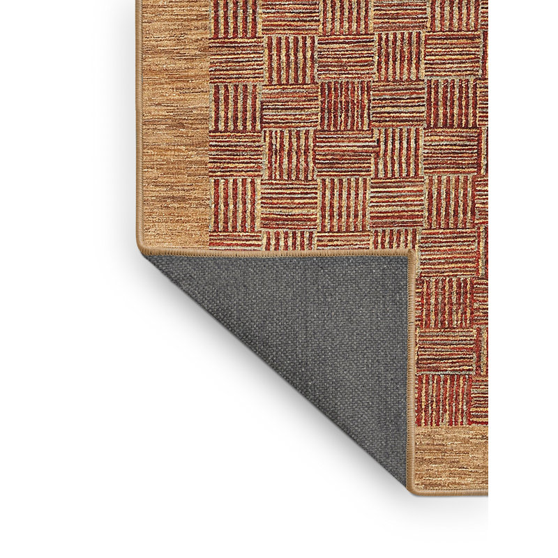 Tapis contemporain brun, Rectangle 4 pi x 6 pi