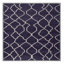 Machine Washable Trellis Purple Area Rug