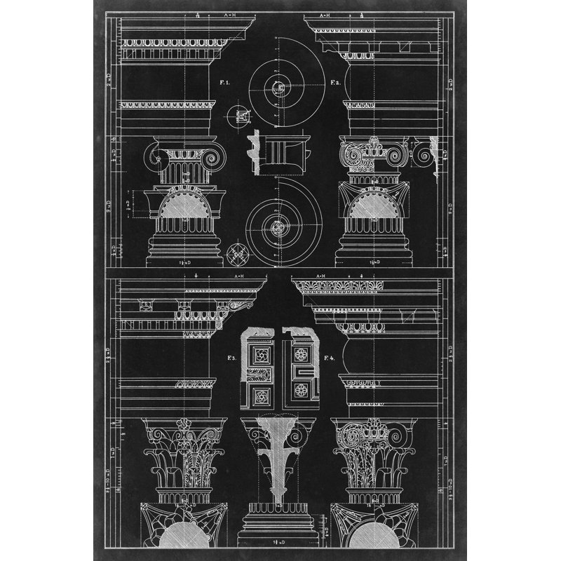 Architecture graphique V, H 30 po x l 20 po x P 1,25 po