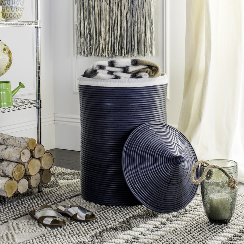 Panier à linge avec doublure, Marine
