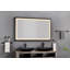 Miroir de salle de bain 72 po x 48 po à DEL avec cadre en aluminium, miroir de meuble-lavabo mural, anti-buée, mémoire, 3 couleurs, réglable en continu-685885230-685885228
