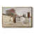 Toile avec cadre flottant or