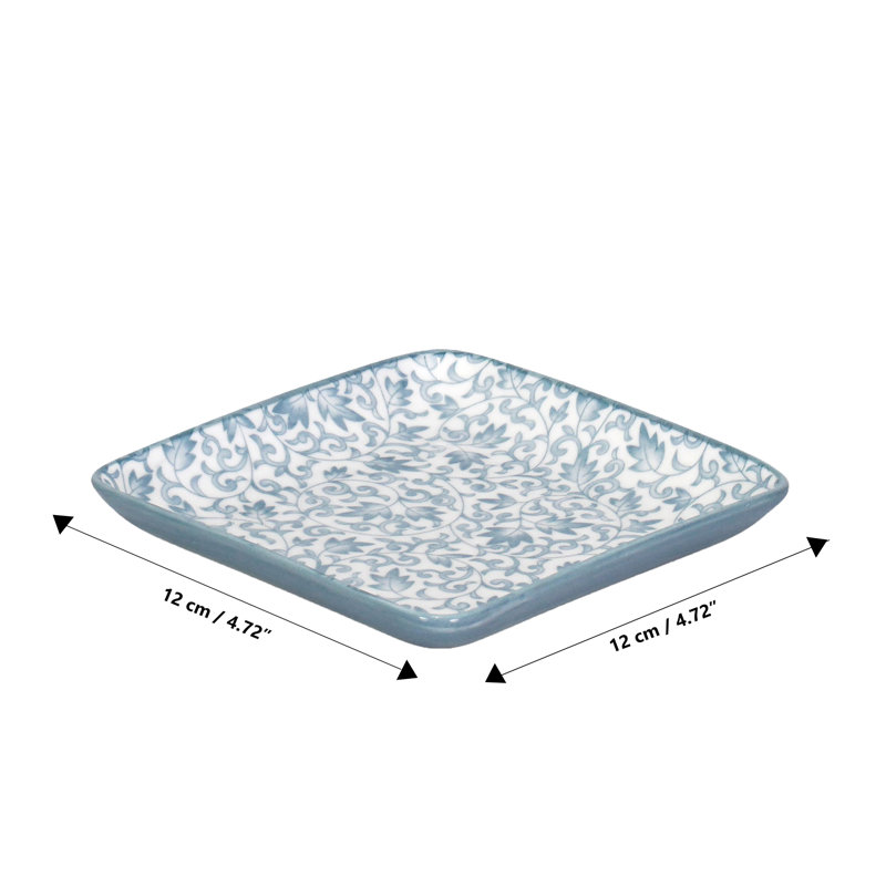 Denim Daisy Decorative Plate Set