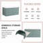 Meuble-lavabo simple 18,20 po avec plateau en bois manufacturé Juwariyah