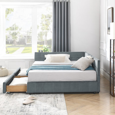 Versatile Upholstered Daybed With Extraordinary Features For Comfort And Functionality