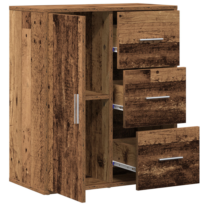 Sideboard 60 X 31 X 70 Cm Engineered Wood, Old Wood