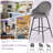Matthys Swivel Upholstered Velvet Counter Stool with Steel Frame