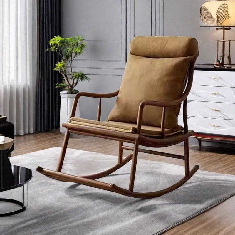 Chaise berçante Elm, Brun