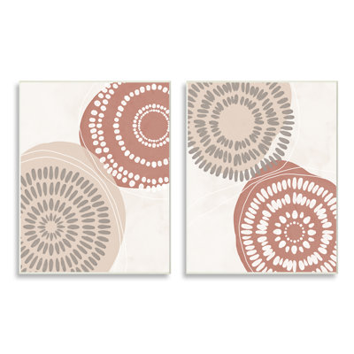 Motif géométrique mandala encre boho circulaire DoodleNina bleu
