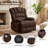 Breasha 39.7" Wide Manual Upholstered Swivel Rocker Recliner-71494677
