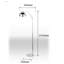 Flynn 141cm Chrome Arched Floor Lamp