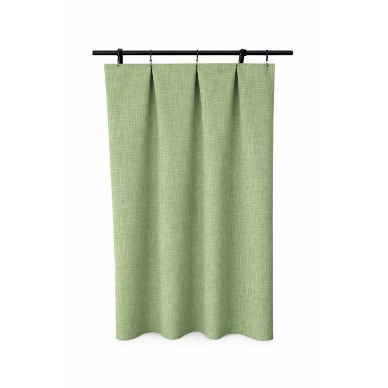 Paire de rideaux en coton vert sauge, L 50 po x L 84 po, Vert sauge