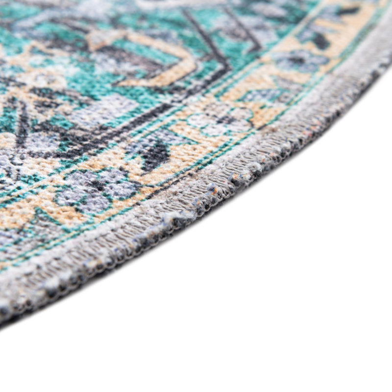 Olufisayo Oriental Indoor Rug, Round 6'