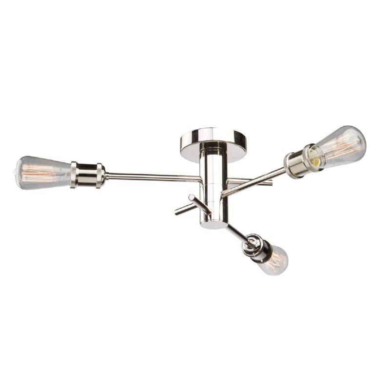 Tribeca Flush Mount, Polished Nickel