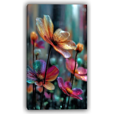 Radiant Cosmos  Cosmos Floral Canvas Wall Art