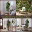Marci Artificial Fiddle Leaf Fig Tree - 6FT Fake Plant with Pot and Natural Feel Leaves for Home or Office Decor - Artificial Plants Indoor-1023438307