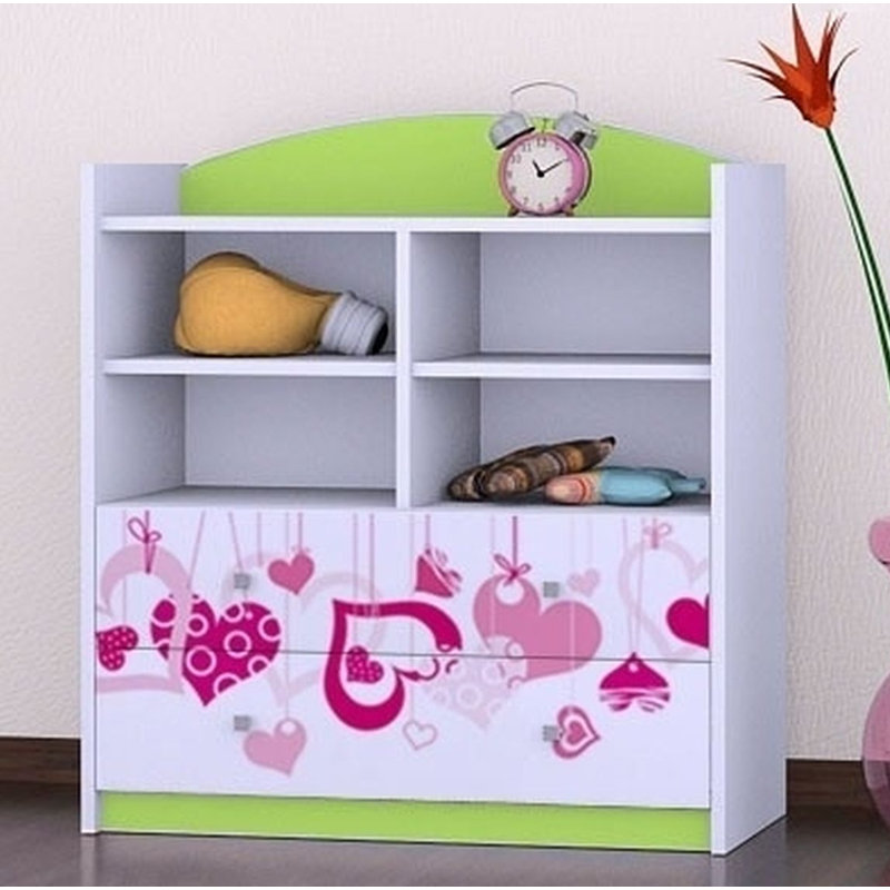 Elle 96cm H X 86cm W Kids Cube, Green