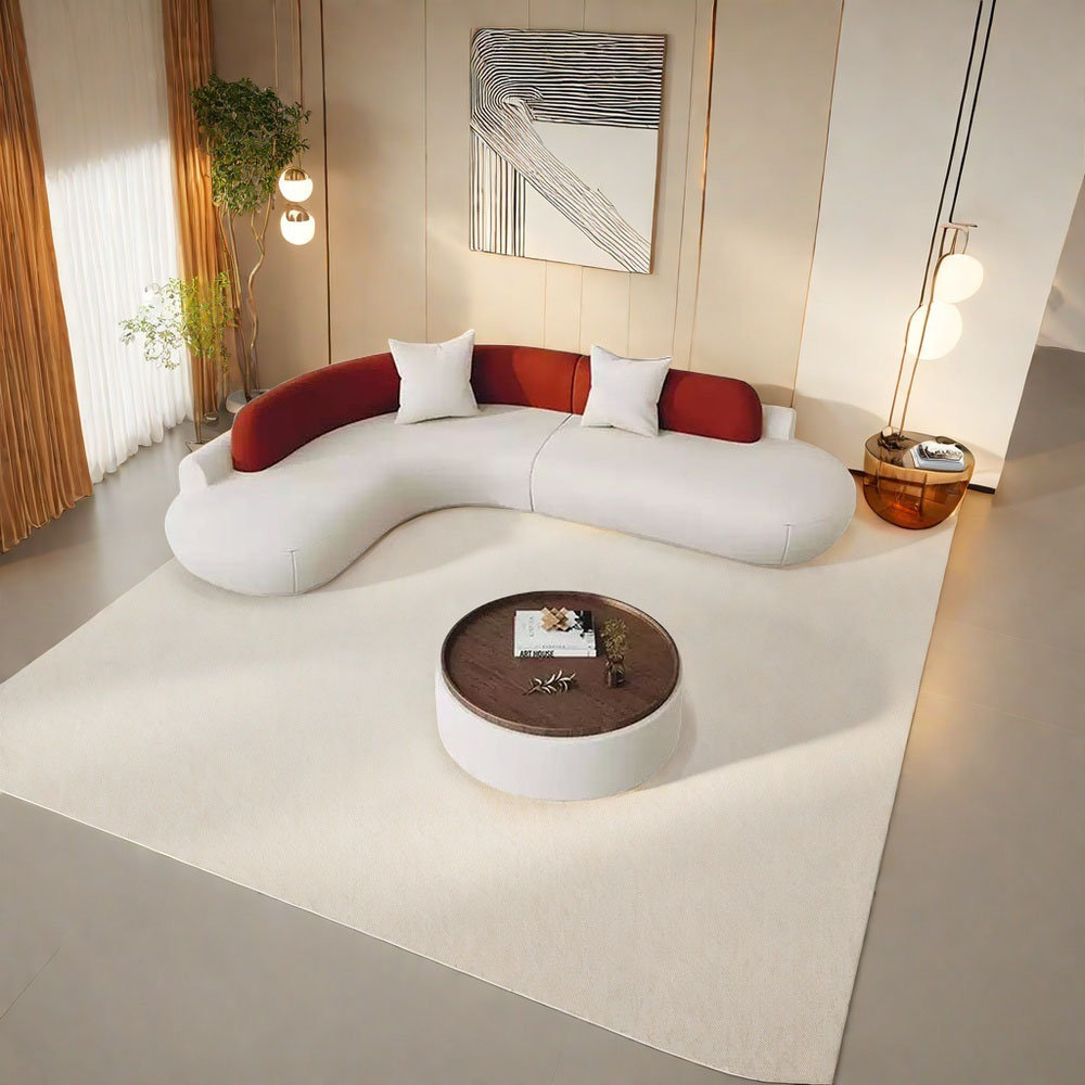 ANCOREY Curved corner negotiating sofa | Wayfair