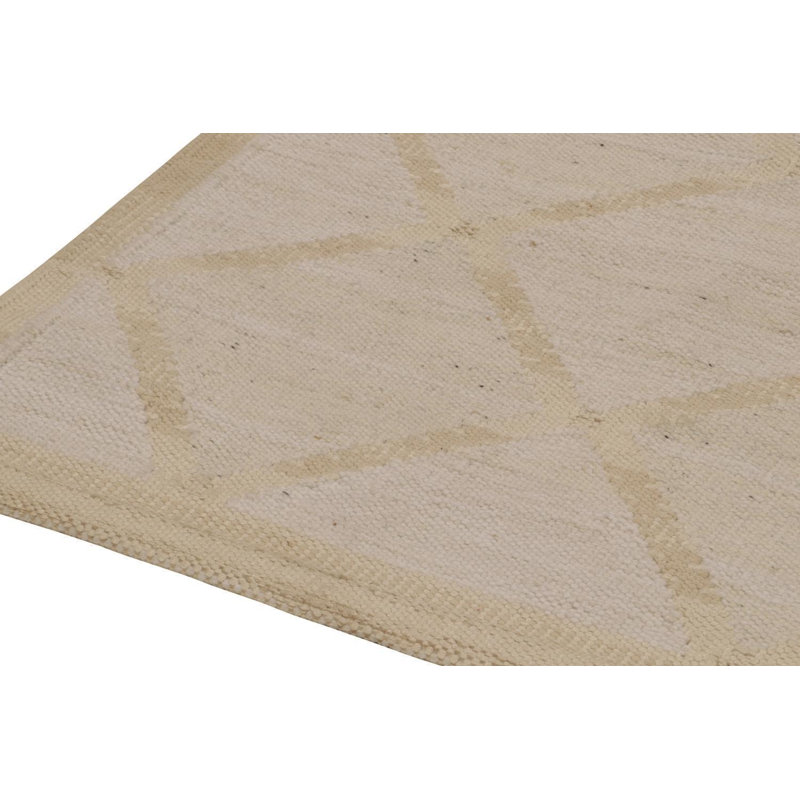 Scandinavian Wool Geometric Area Rug, Rectangle 5' x 8'