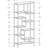 Bookshelf, Bookcase, Etagere, 72"H, Office, Bedroom, Clear Tempered Glass, Metal, Contemporary, Modern-732238101