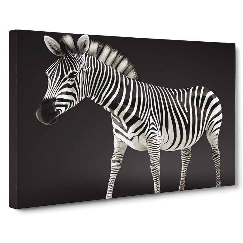 Zebra View - Wrapped Canvas, 40cm H x 60cm W
