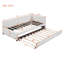 Lit de jour en tissu d'ameublement (beige)-514099323