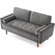 Delicat 58.46" Velvet Square Arm Loveseat