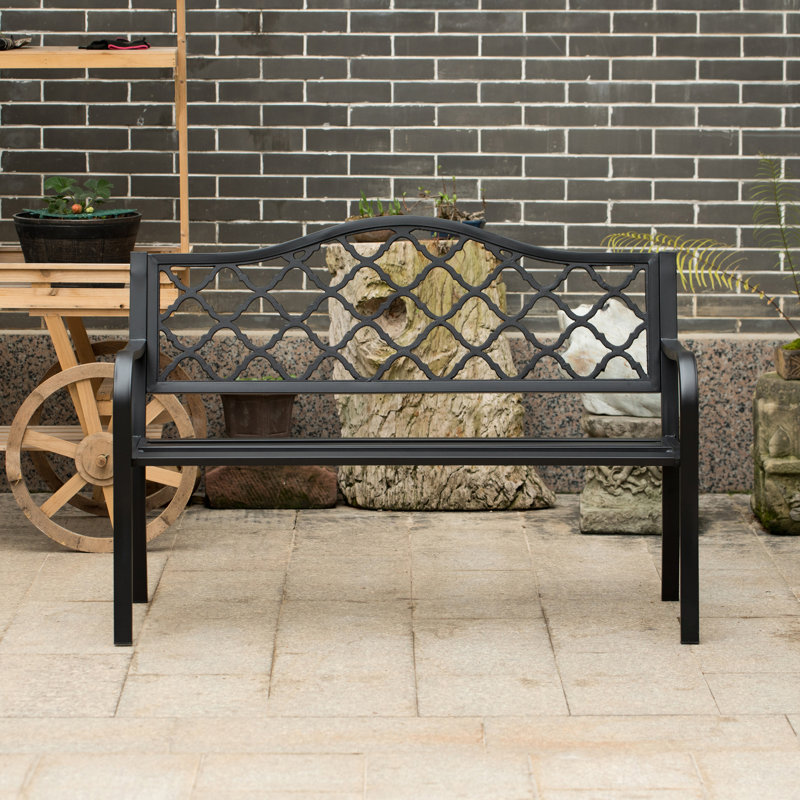 Banc de jardin en métal Barty