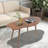 End Table, Modern Coffee Table, Sofa Side Table With Cloud-Shaped Tabletop