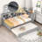 Daybed With Trundle And USB Charging Ports-428182395-428182393