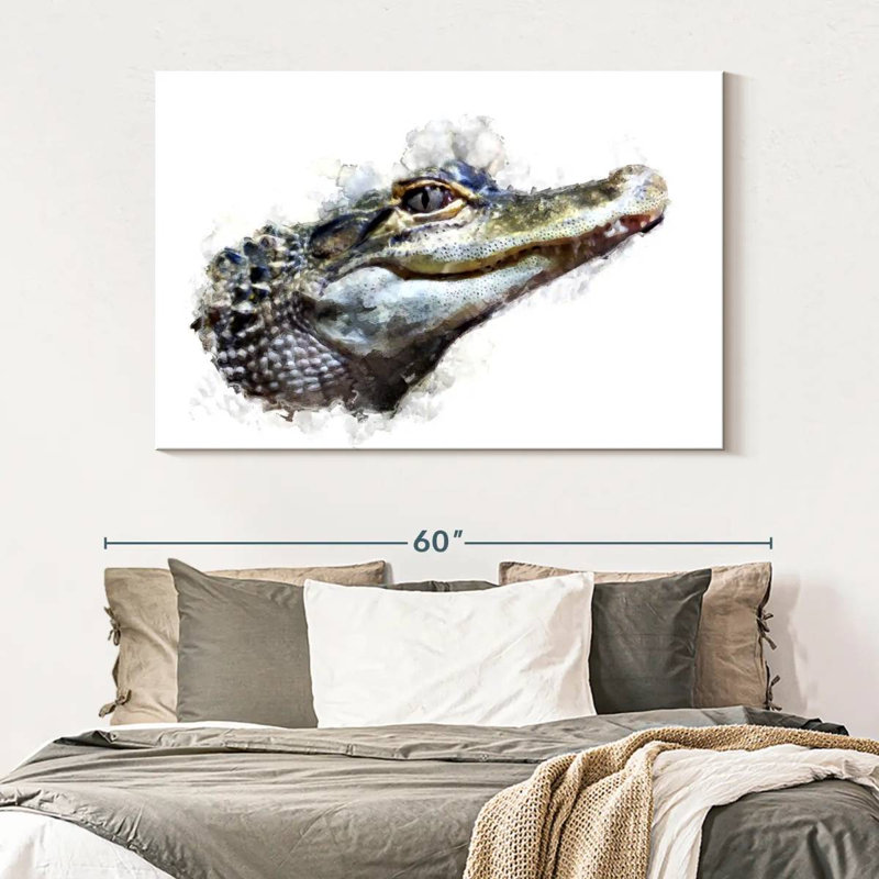 Crocodile Head, 34" H x 51" W