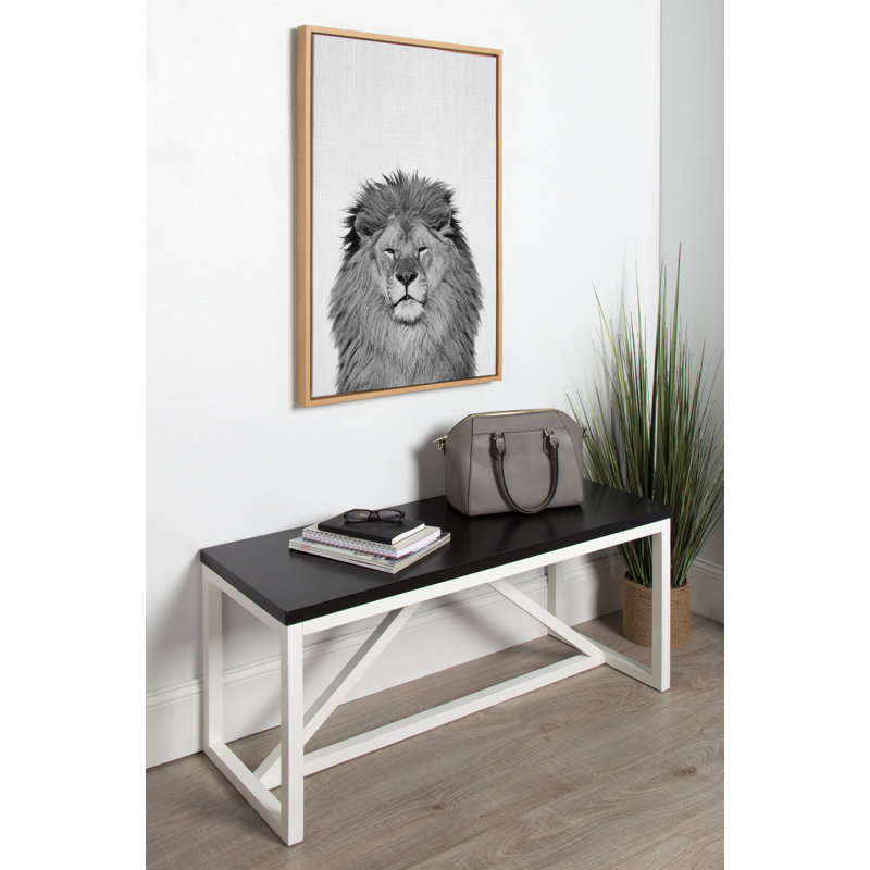 «Lion» par Simon Te of Tai, reproduction d'art sur toile encadrée