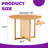 Solid Wood Round Table In Chinese Countryside Retro Style, Feature, For Dining Room And Office, Easy To Assemble Simple Wooden With Vibe, , Office Spaces, Assembly Process-2118507790