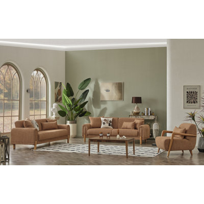 Xinde 3- Piece Living Room Set