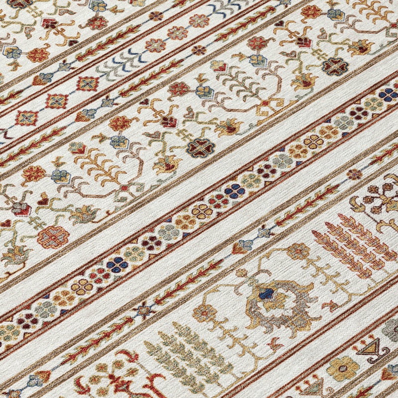 Machine Washable Indoor/Outdoor Boruta ACN2244 Navajo Rug, Rectangle 2'6" x 3'10"