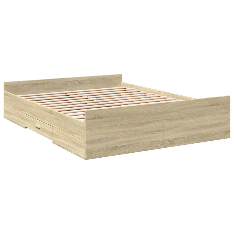 Peltz Bed, Kingsize (5'), Sonoma Oak