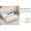Beige, lit double, lit, tête de lit, confort, structure, attrait esthétique du sommeil, matériaux, expérience du sommeil