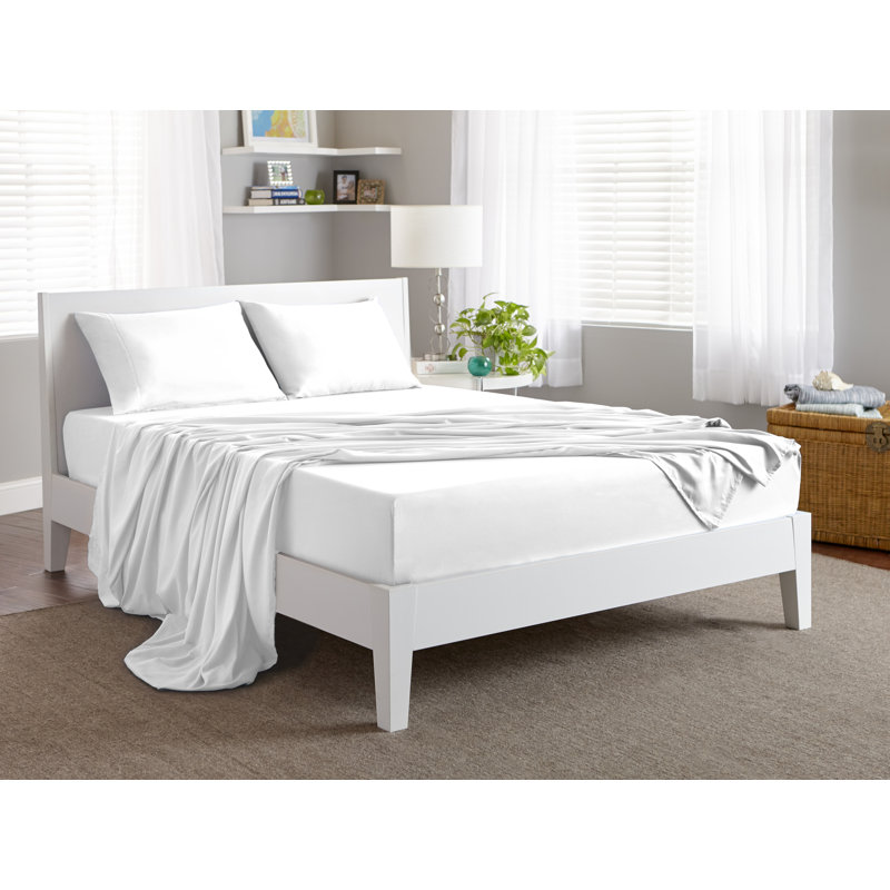 Bedgear Basic Bed Sheet Set - Breathable, Soft, Lightweight Essential Bedding, White, Twin Sheet Set with 2 Pillowcases