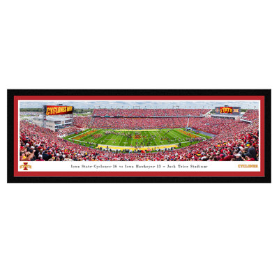 Iowa State Cyclones Football - tapis simple, cadre sélectionné