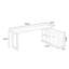 Bureau en L en bois massif avec 1 tiroir Burlywood-552262499-552262503