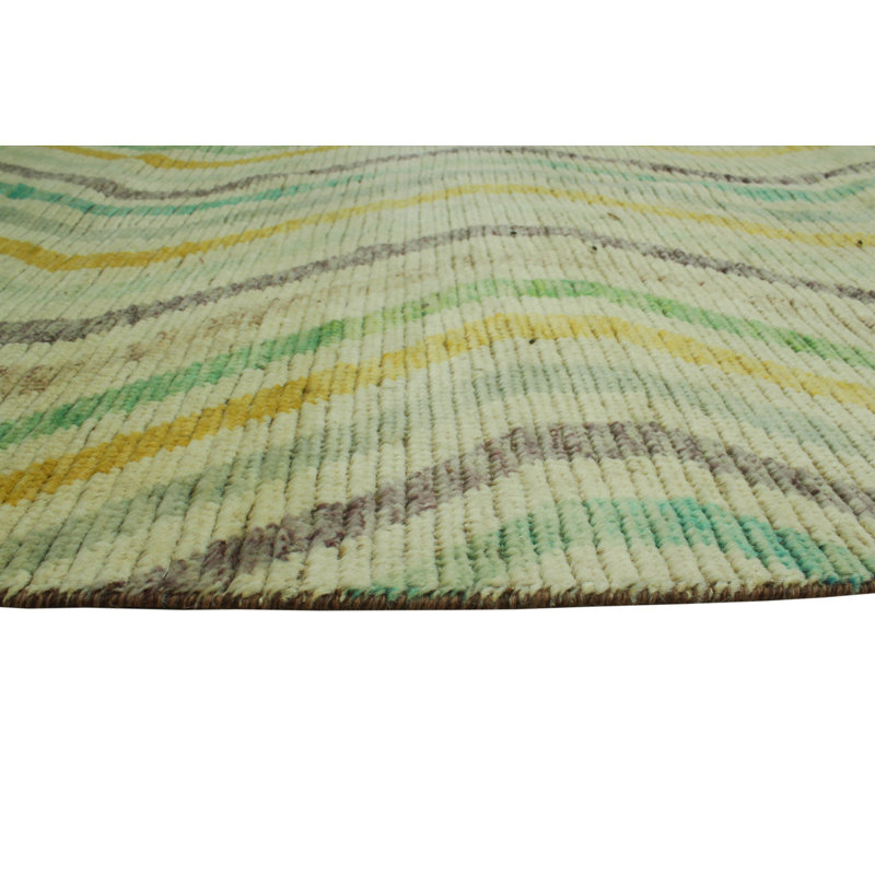 Keevi One-of-a-Kind 9'5 x 12'6 New Age Rectangle Wool Area Rug in Ivory