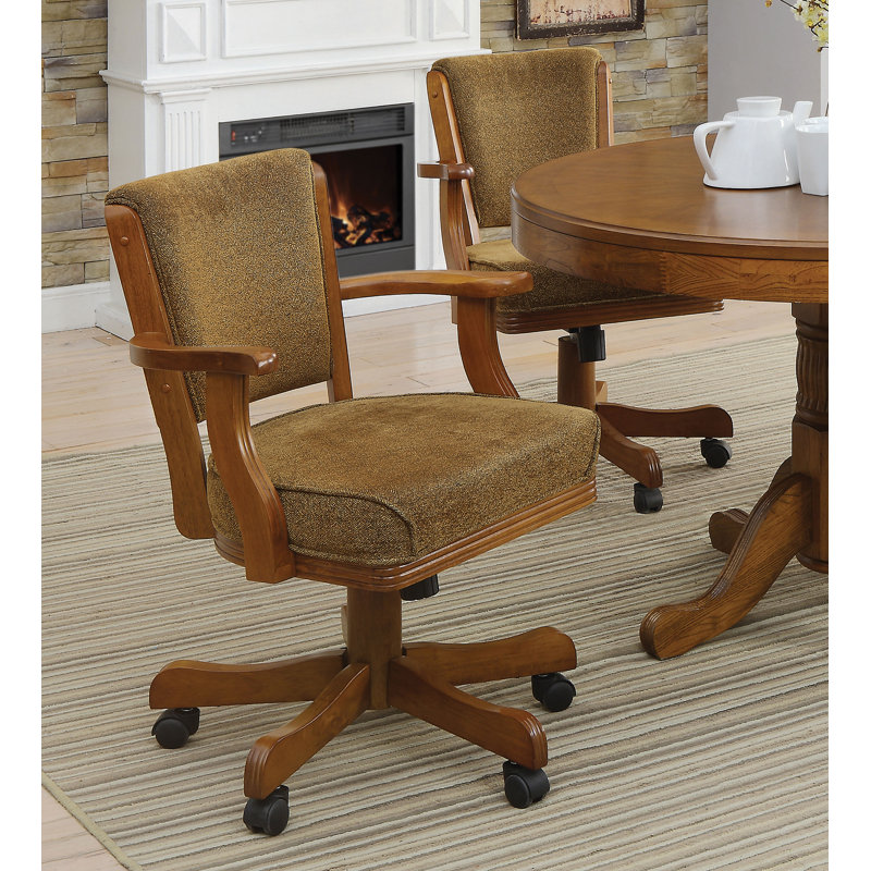 Fauteuil Gulay rembourré brun olive et ambre