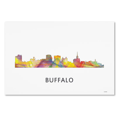 « buffalo new york horizon wb-1 », impression sur toile tendue